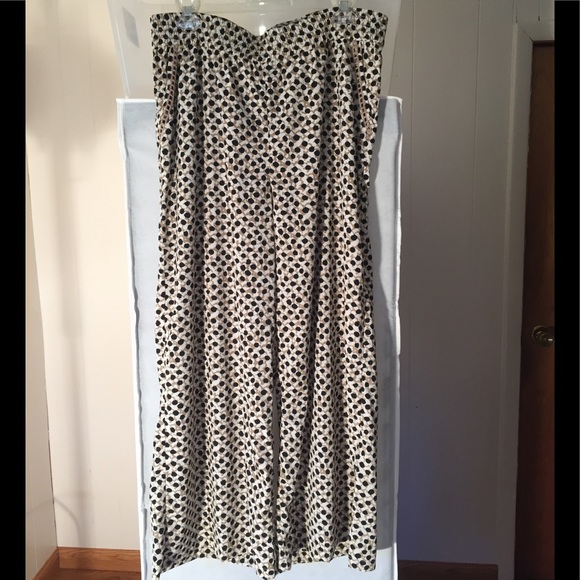 Anthro Ranna Gill Wide Leg Patterned Palazzo Pants - Picture 3 of 3